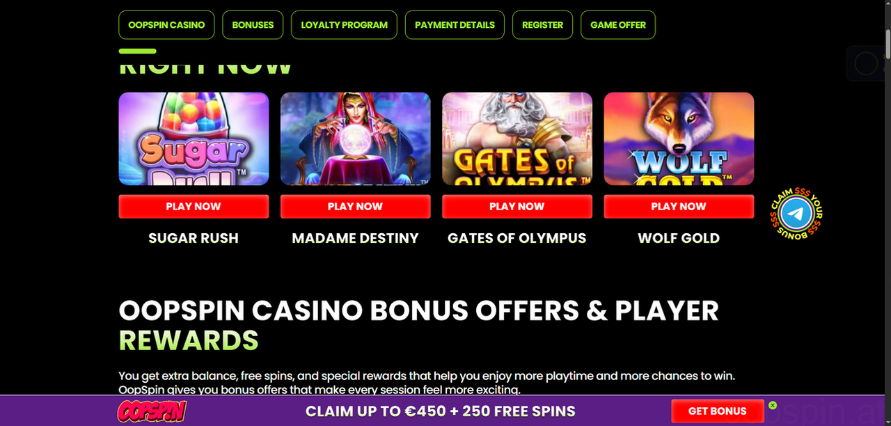 OopSpin Casino Casino
